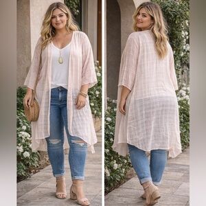 torrid Sheer Pink Kimono